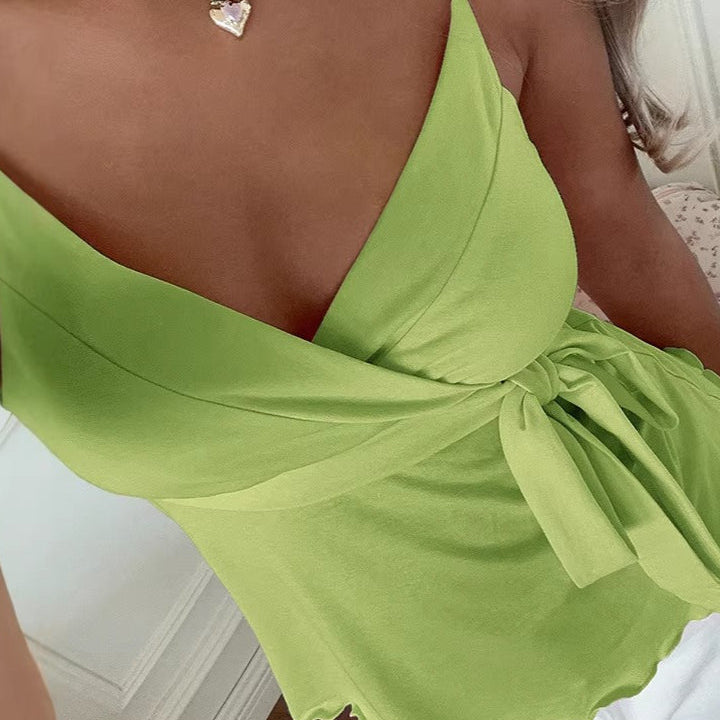 Madalena V-Neck Wavy Cami Top