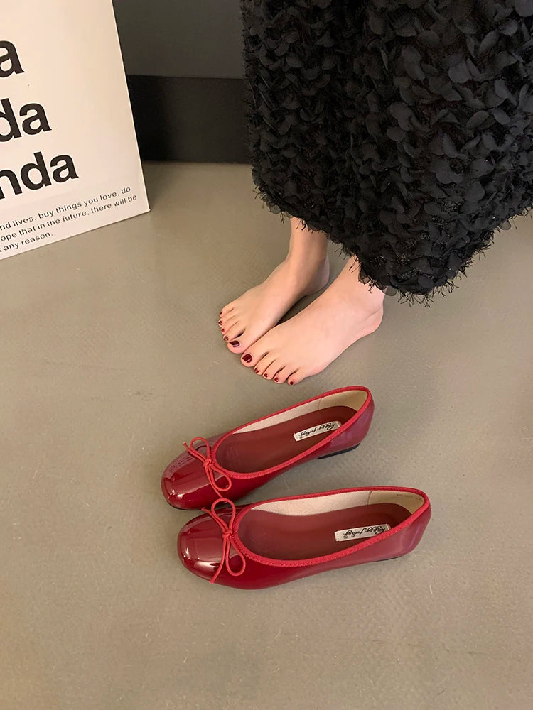 Korean Style Women's Evening Shoes - Soft Sole, Elegant French Design 7