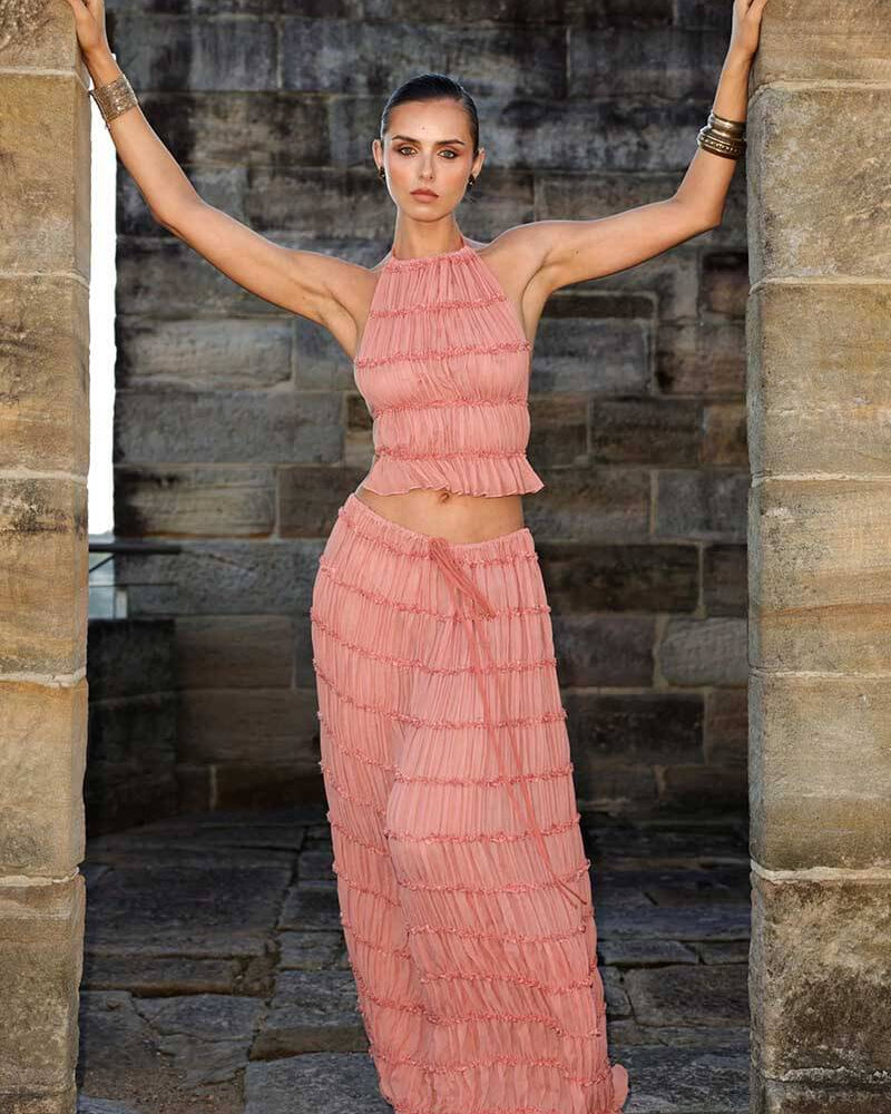 Valerie two-piece set with frill details - SOERA Store