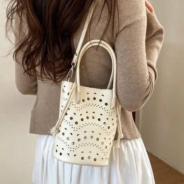 Margot Hollow-Out Bucket Bag