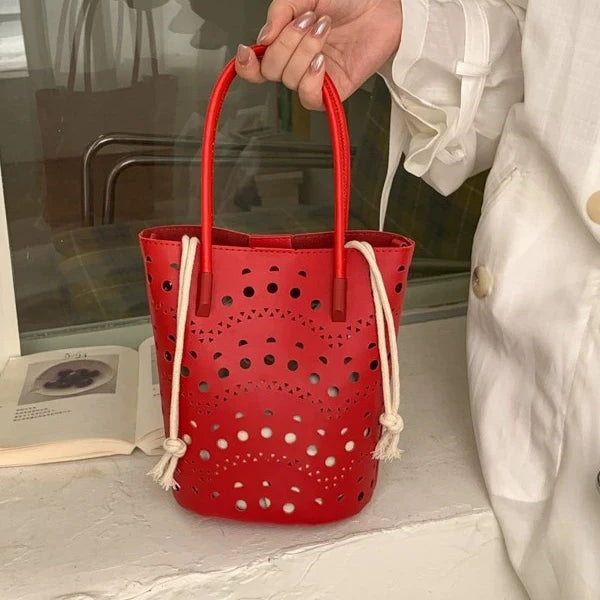 Margot Hollow-Out Bucket Bag