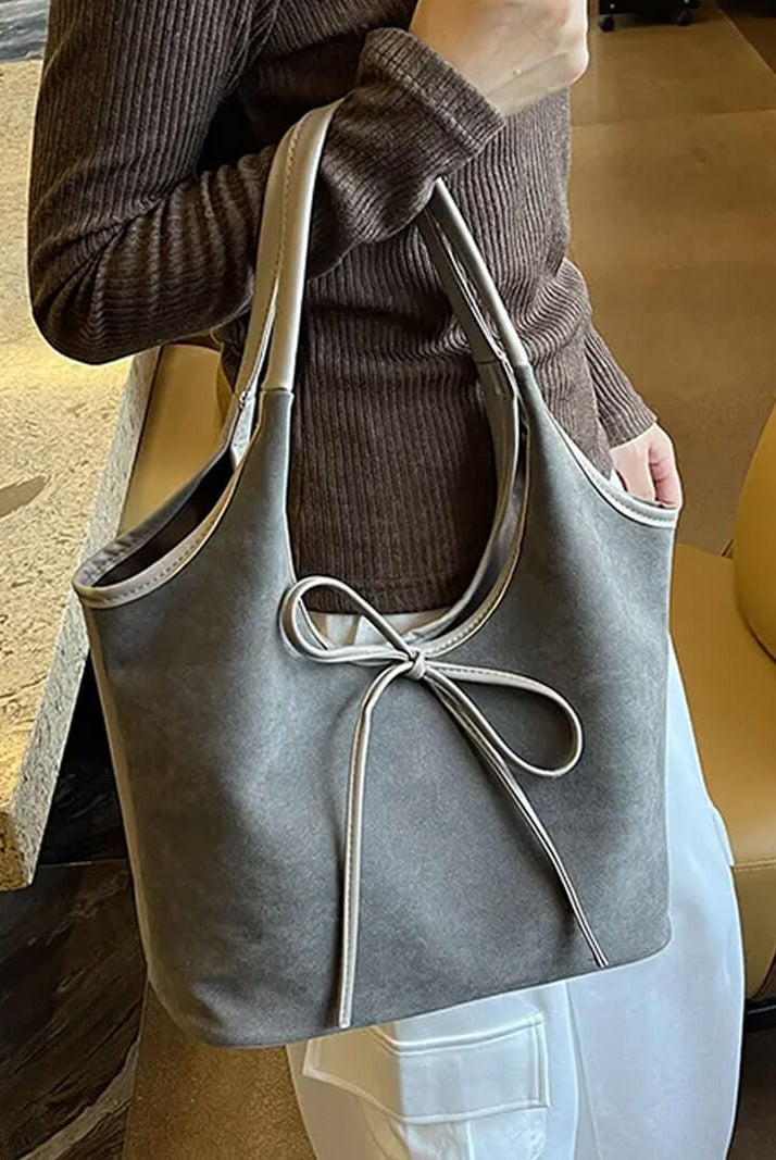 Florence Suede Bow Bag - SOERA Store