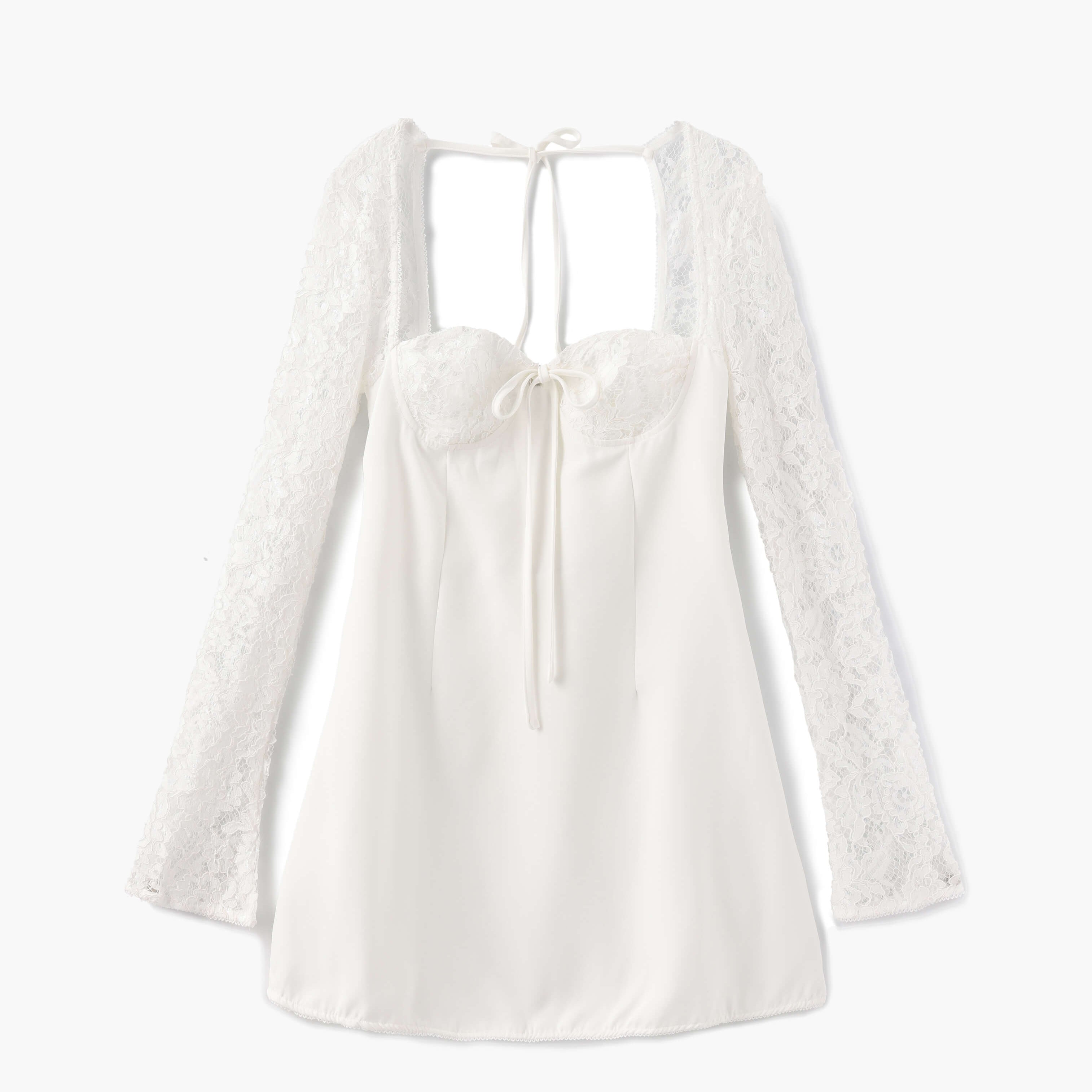 Robe mini Louise avec détails en dentelle