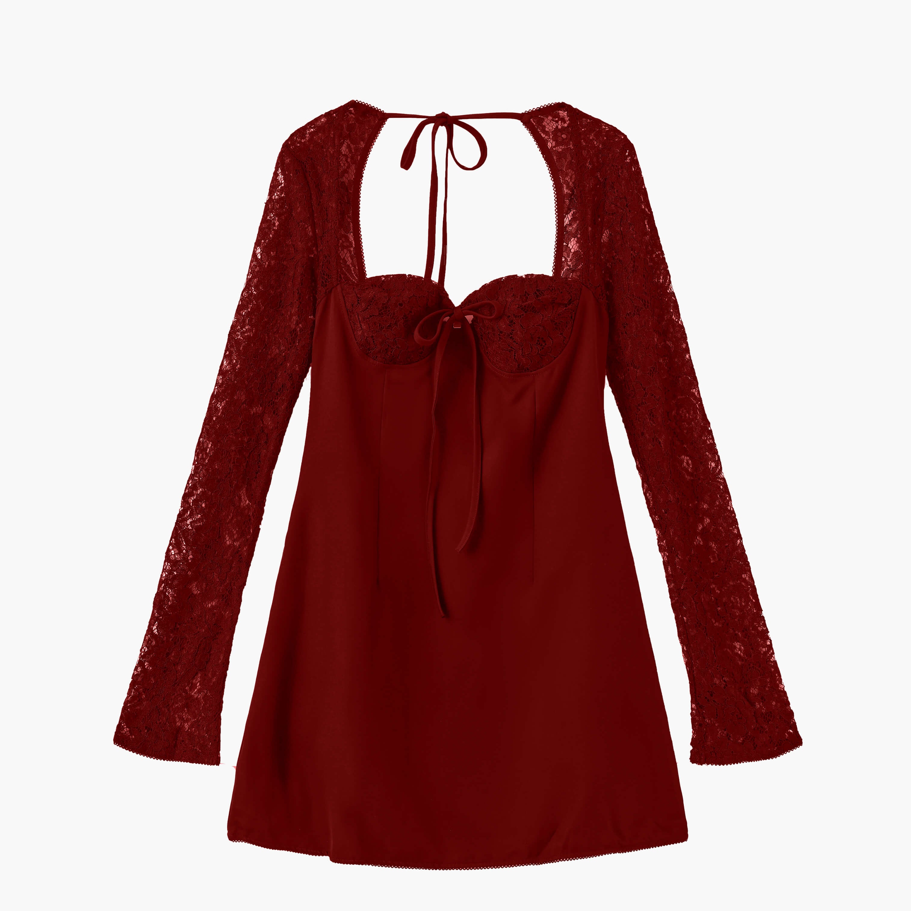 Robe mini Louise avec détails en dentelle