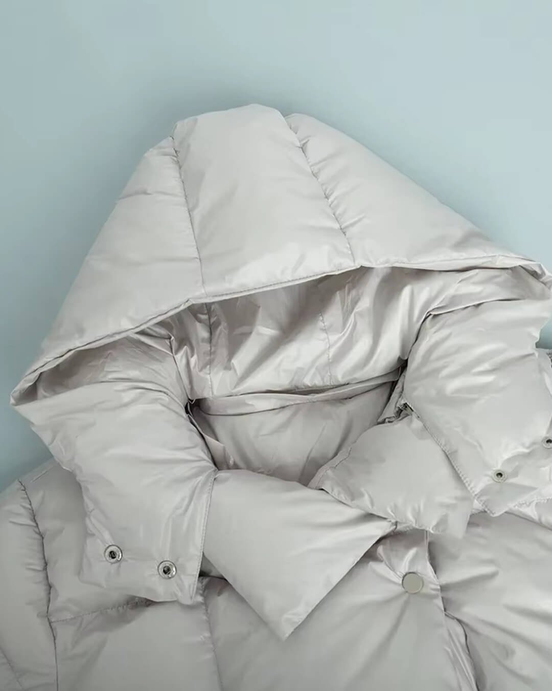 Weather-Resistant Winter Coat - Stylish Oversized Puffer Jacket with Double-Layer Insulation for Women 3