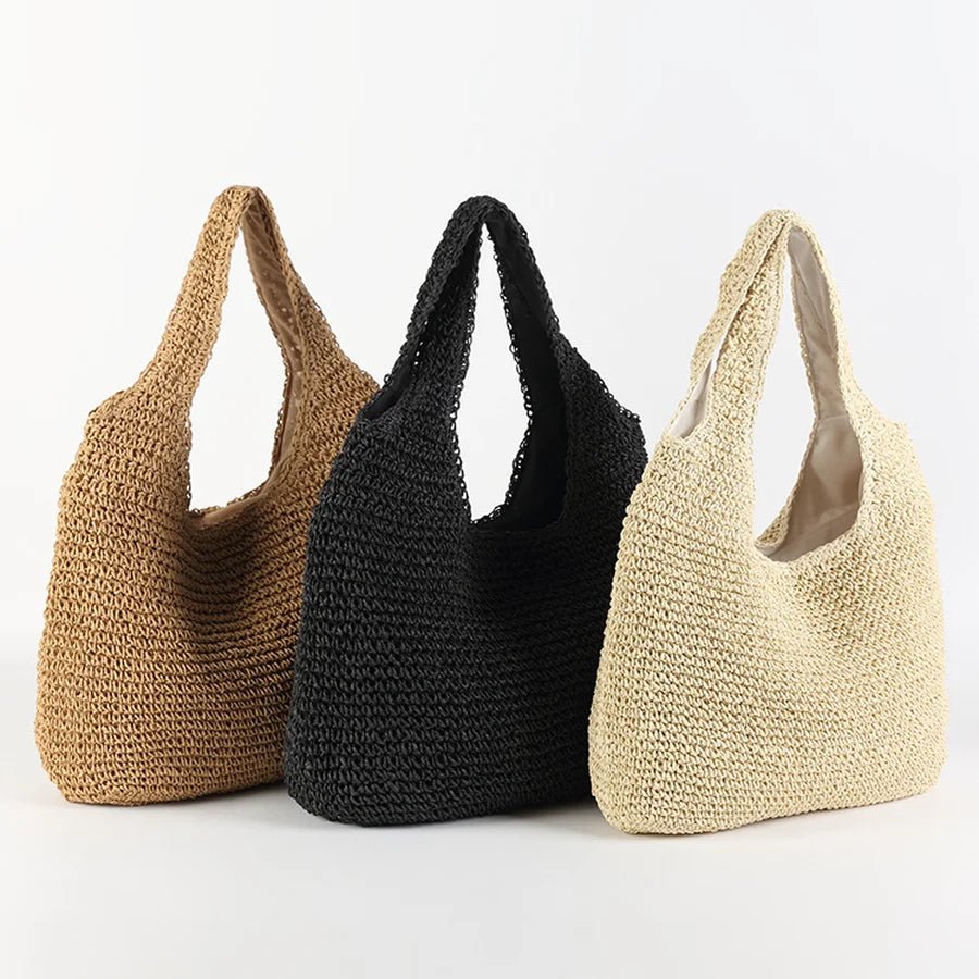 SOERA Beatrice Woven Rattan Tote Bag - Bag - Brown