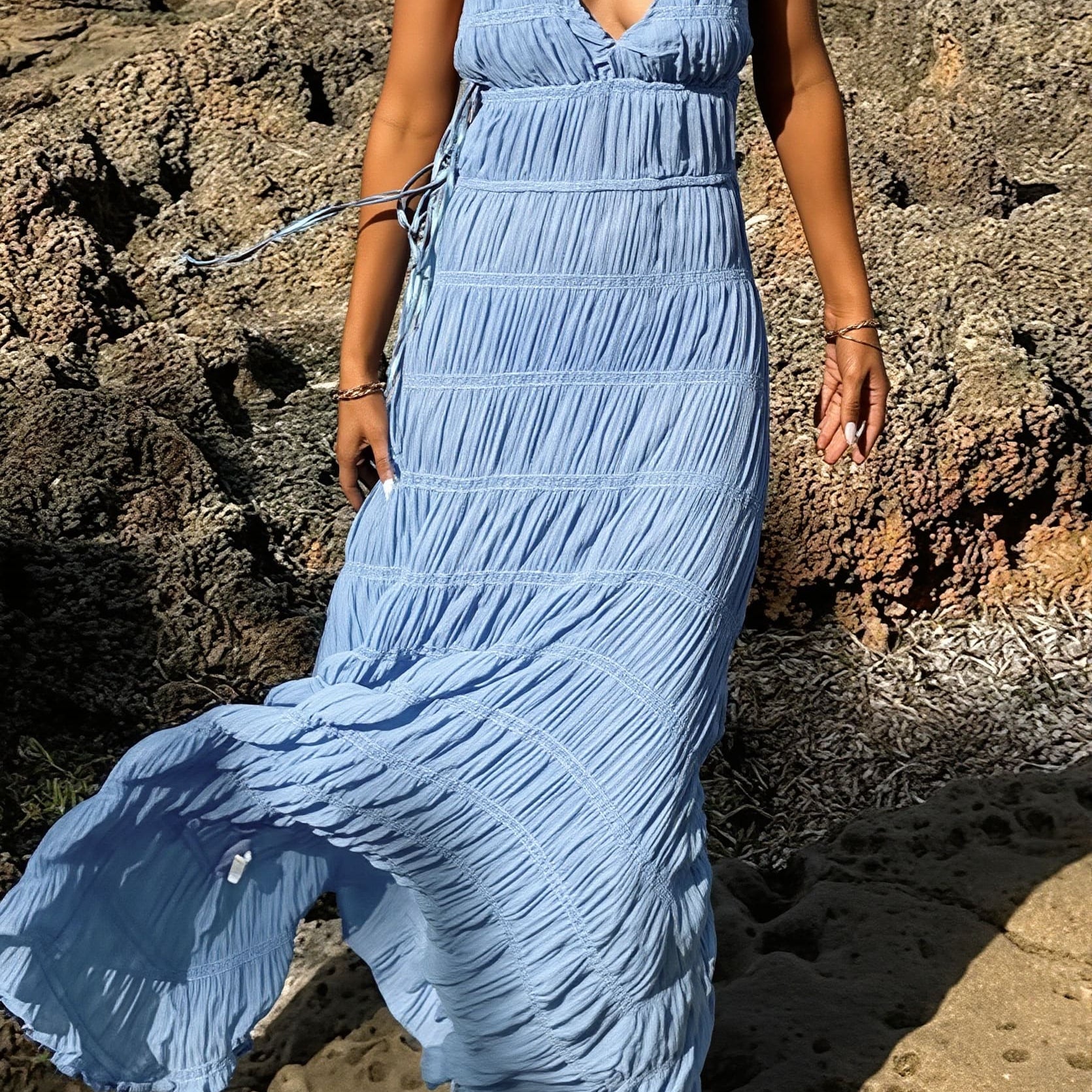 Miranda Ribbed Knit Maxi Dress