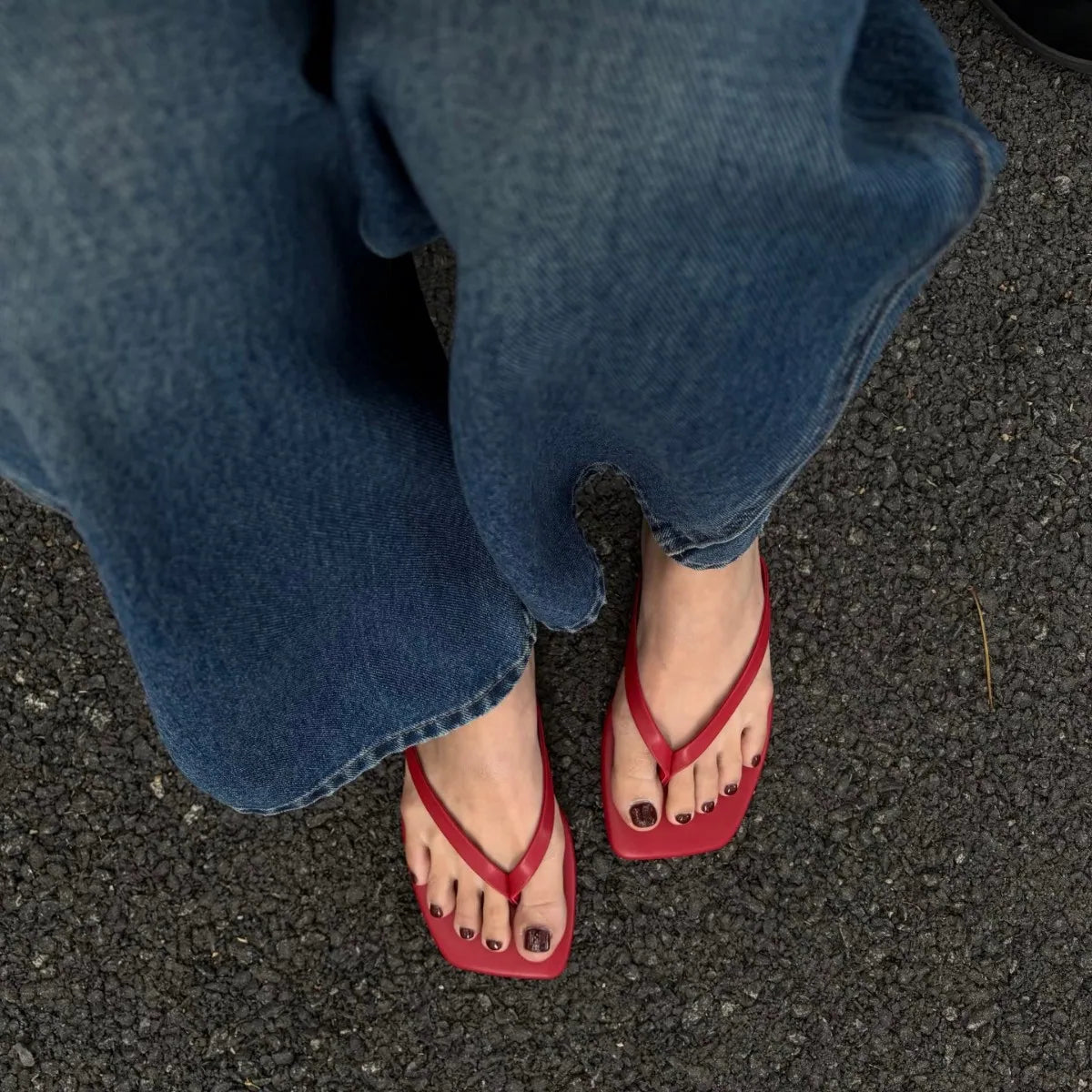 Fiona Square-Toe Beach Sandal