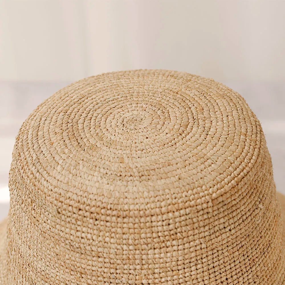 SOERA Ariel Raffia Bucket Hat - Accessories - Light Brown 56-58 cm