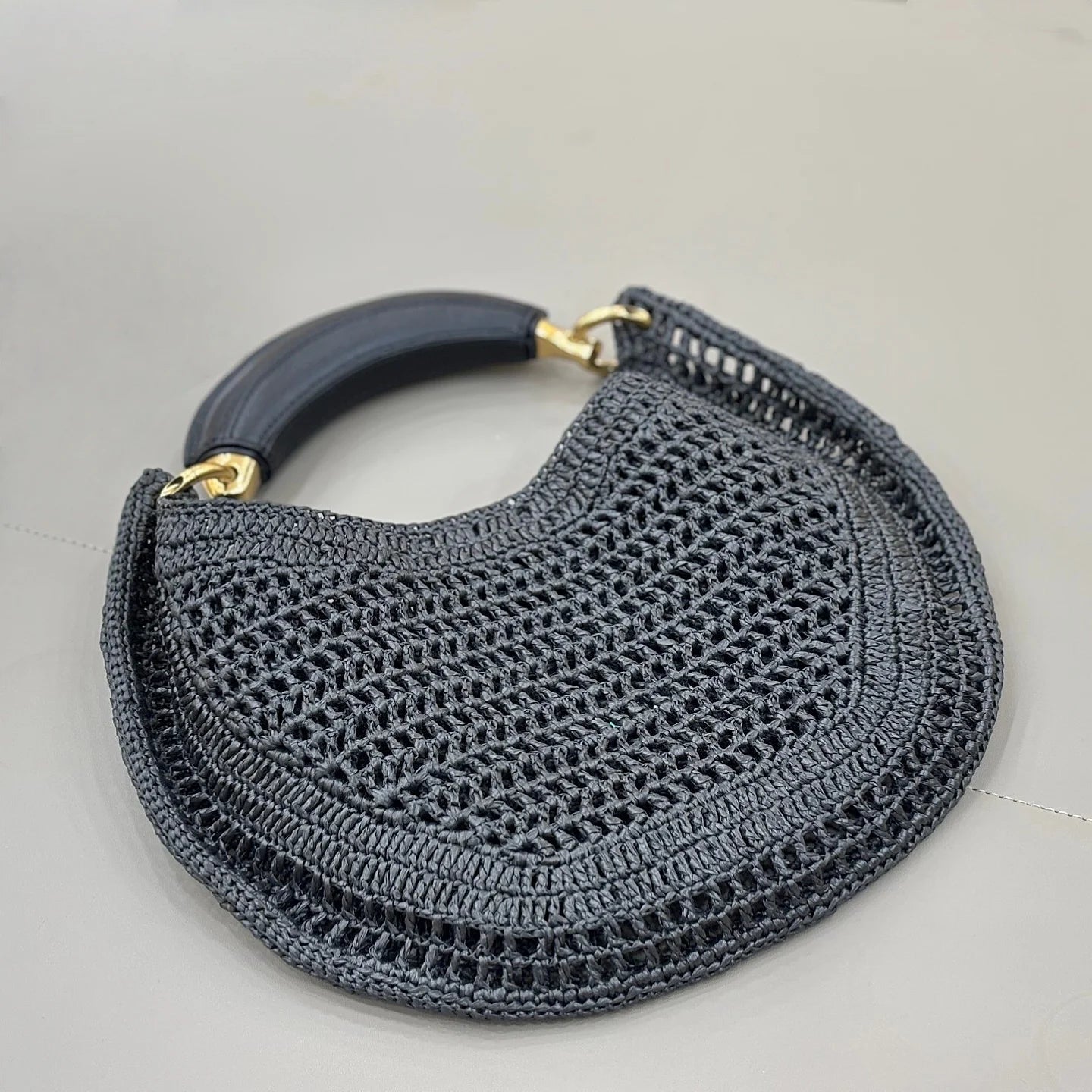 SOERA Bianca Crescent Woven Bag - Bag - Royal Blue