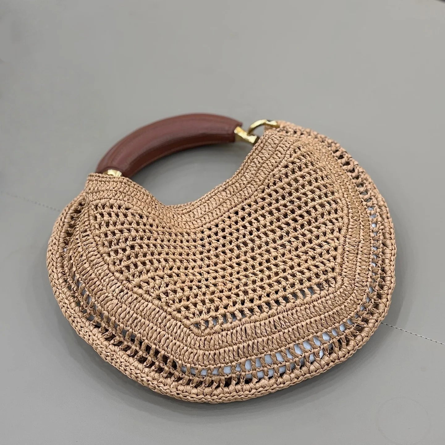 SOERA Bianca Crescent Woven Bag - Bag - Royal Blue