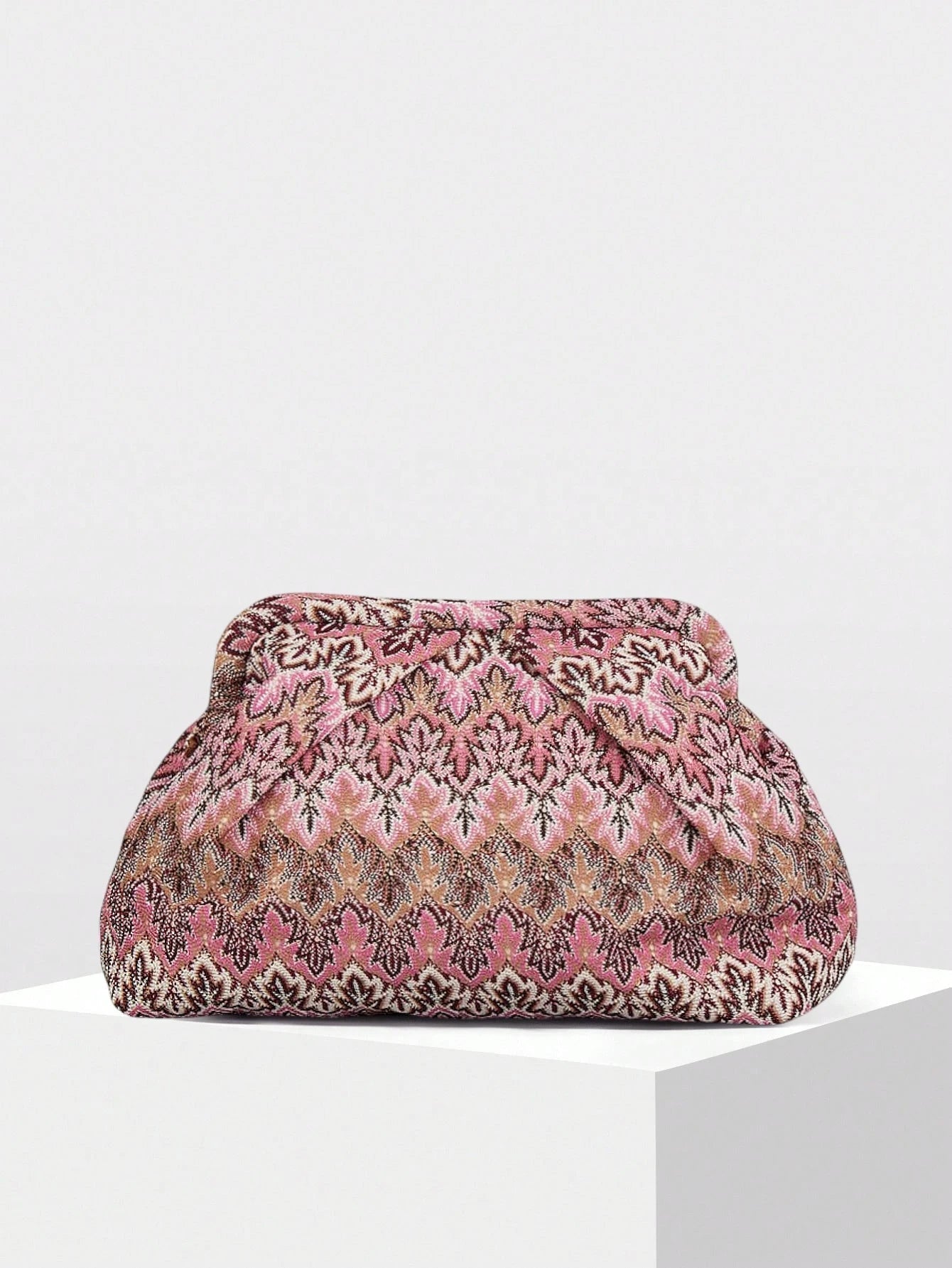 SOERA Bianca Jacquard Pleated Clutch - Bag -