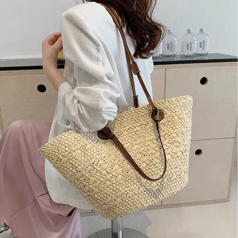 SOERA Margot Woven Summer Tote - Bag - Cream Large