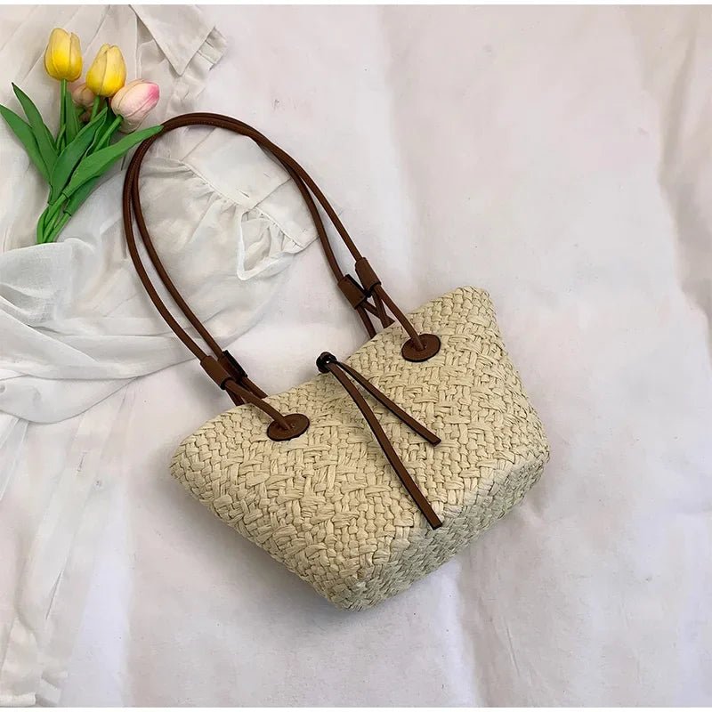 SOERA Margot Woven Summer Tote - Bag - Cream Small