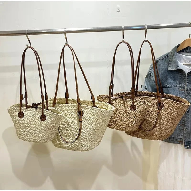 SOERA Margot Woven Summer Tote - Bag - Cream Small