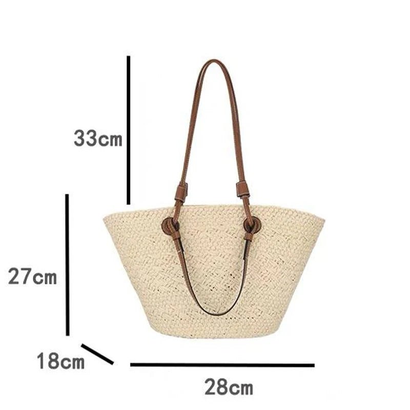 SOERA Margot Woven Summer Tote - Bag - Cream Small