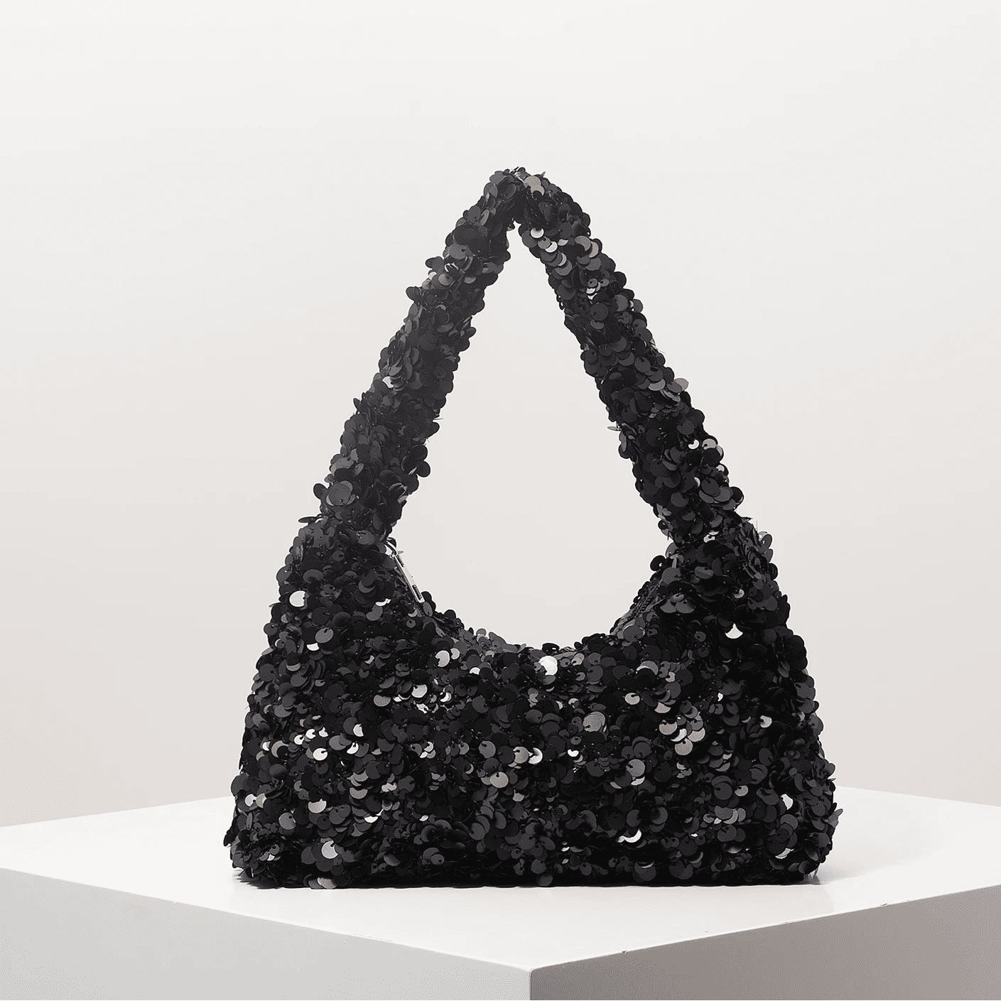 SOERA Sophia Sequin Evening Shoulder Bag - Bag - Beige