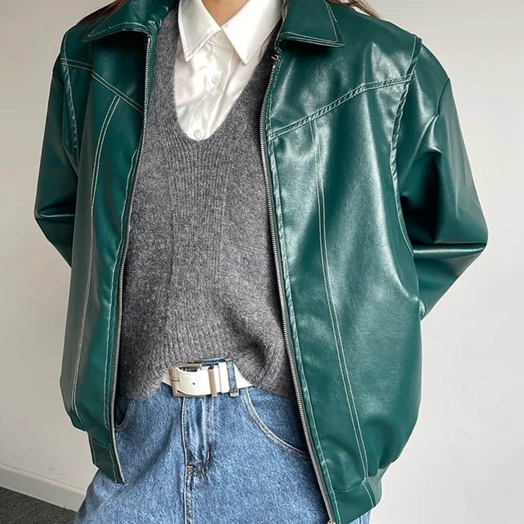 Brooke Zip-Up Bomber Jacket