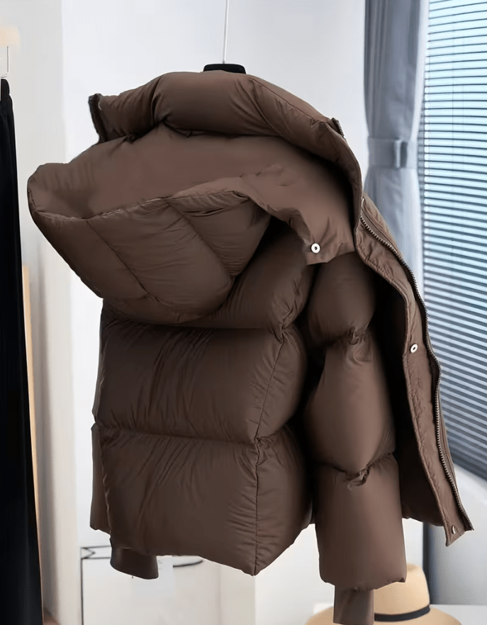 SOERA Bella Thick Hooded Puffer Jacket - Coats & Jackets - 3256809473638795-;mm1763832189583026377 Coffee S