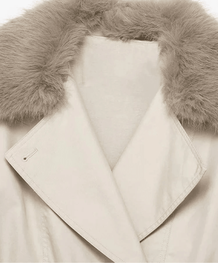 SOERA Camille Trench Coat with Faux Fur - Coats & Jackets - 3256808365179930-;yq1756557808118753460 Creme S