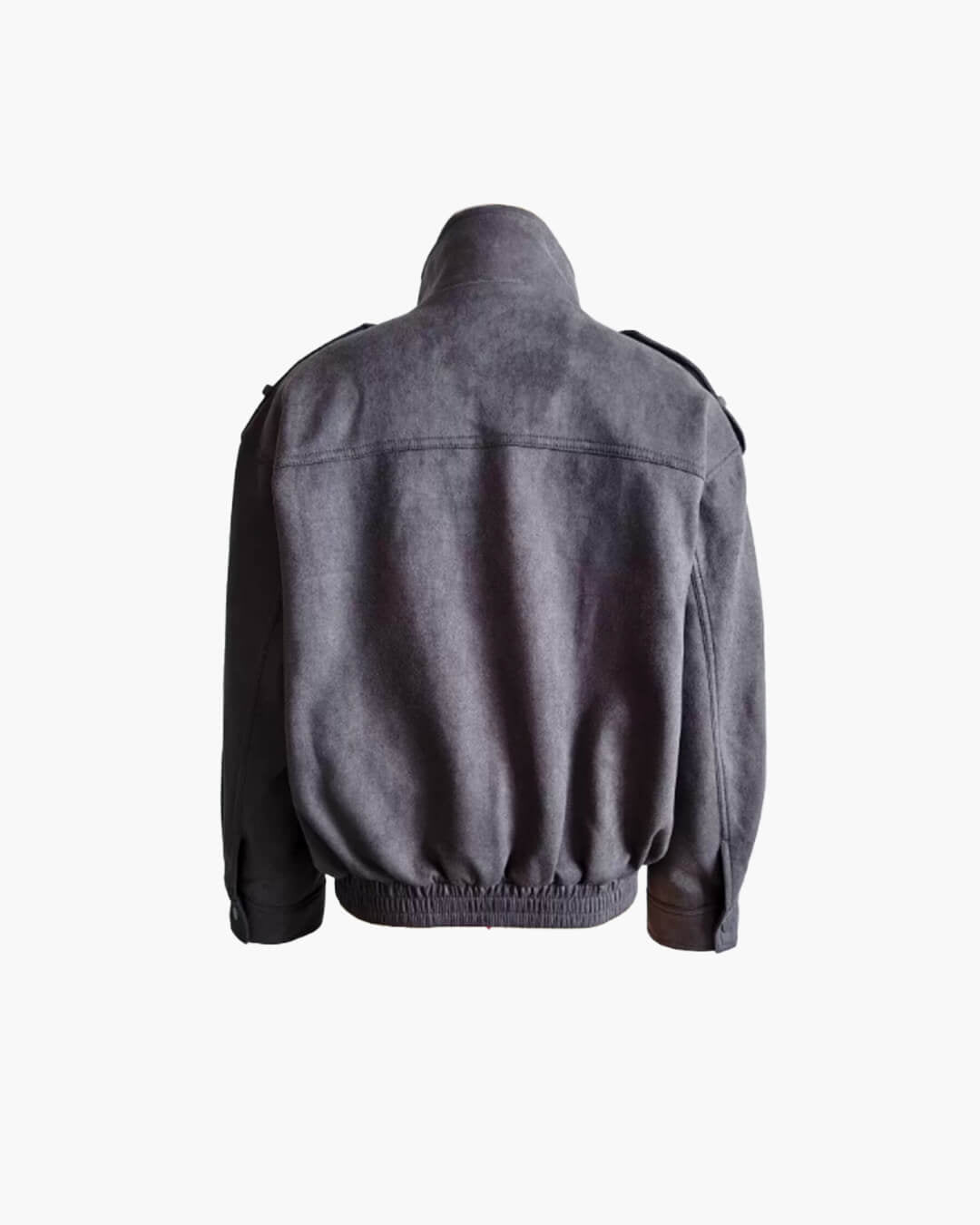 SOERA Charice High-Neck Suede Jacket - Coats & Jackets - hm1774004001183321243 Charcoal XS