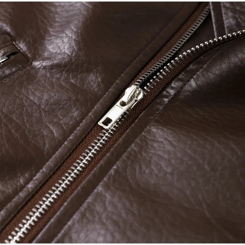 SOERA Jackie Zip-Up Lapel Jacket - Coats & Jackets - Brown S
