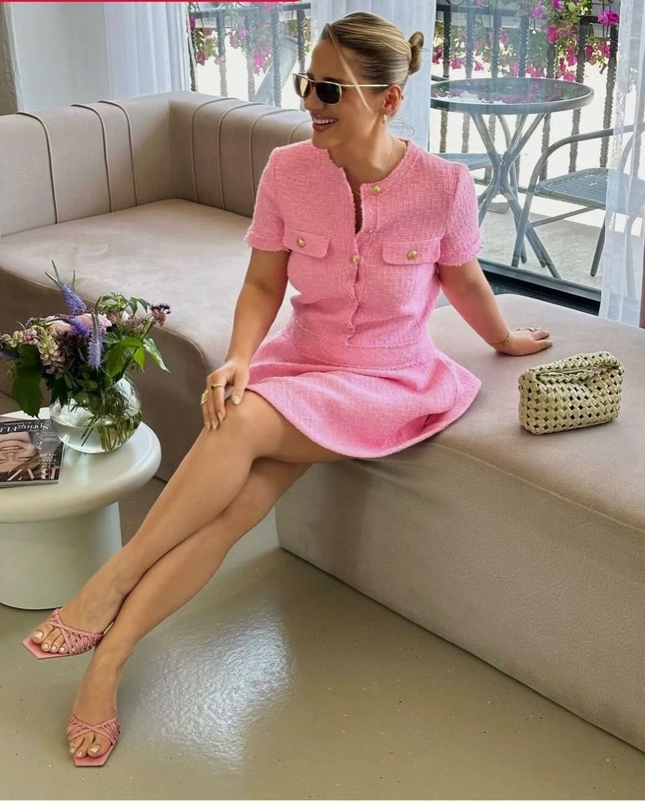 SOERA Beatrice Slim Fit Summer Dress - Dress - Pink L