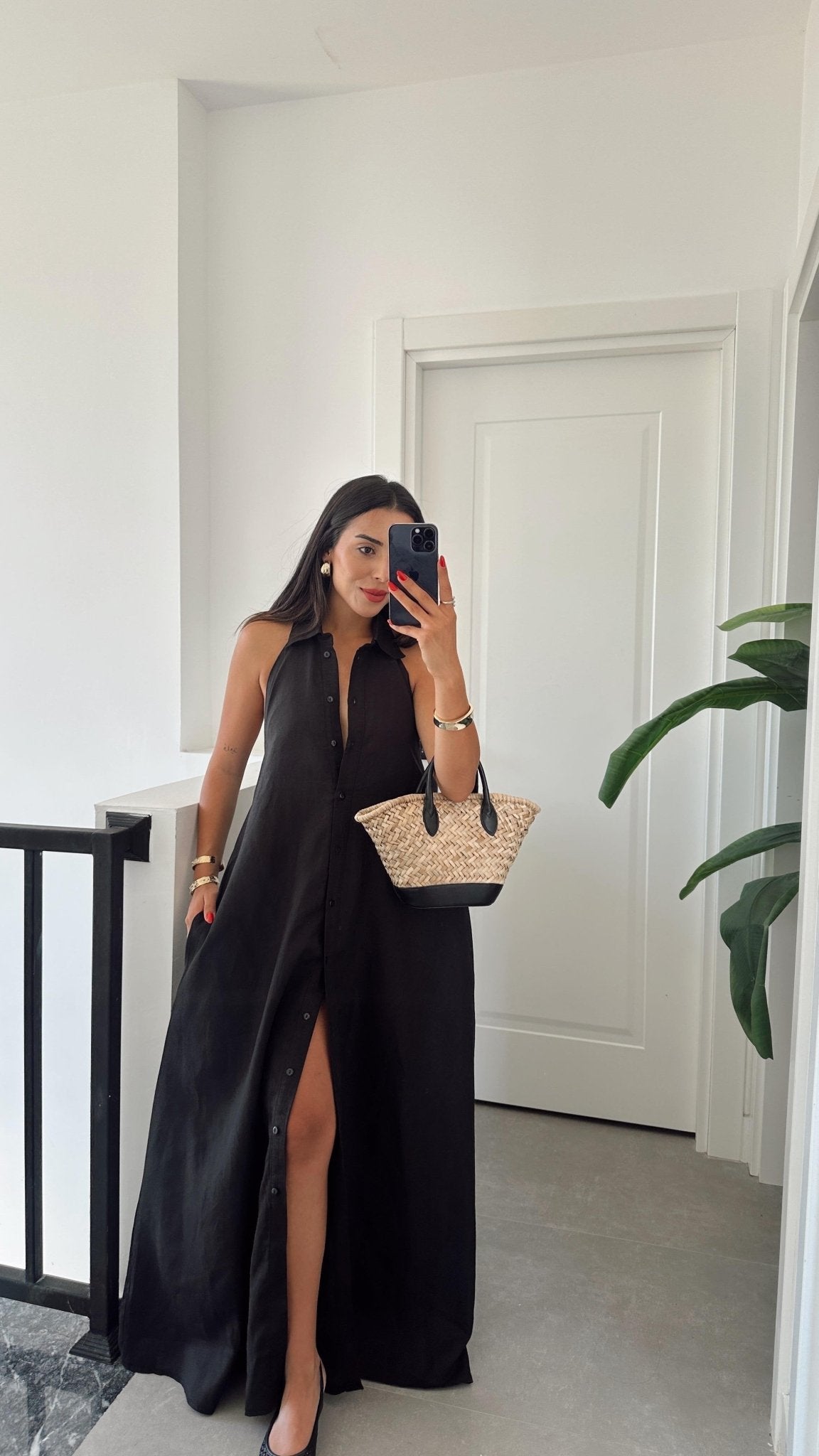 SOERA Kaya Halter Neck Elegant Maxi Dress - Dress - Black XS