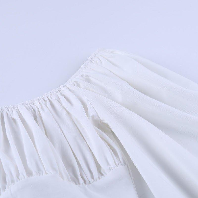 SOERA Maya Drawstring Dress - Dress - SOERA-661187-WHI-L-28131 L