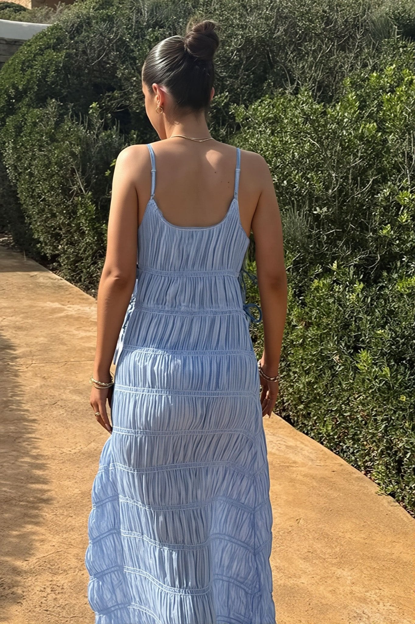 SOERA Miranda Ribbed Knit Maxi Dress - Dress - Blue S