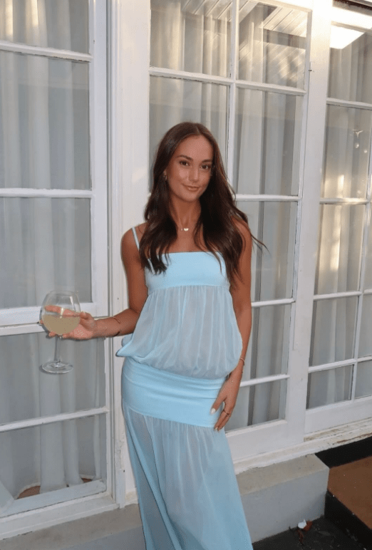 SOERA Novalie Hollow Out Bodycon Dress - Dress - Blue L