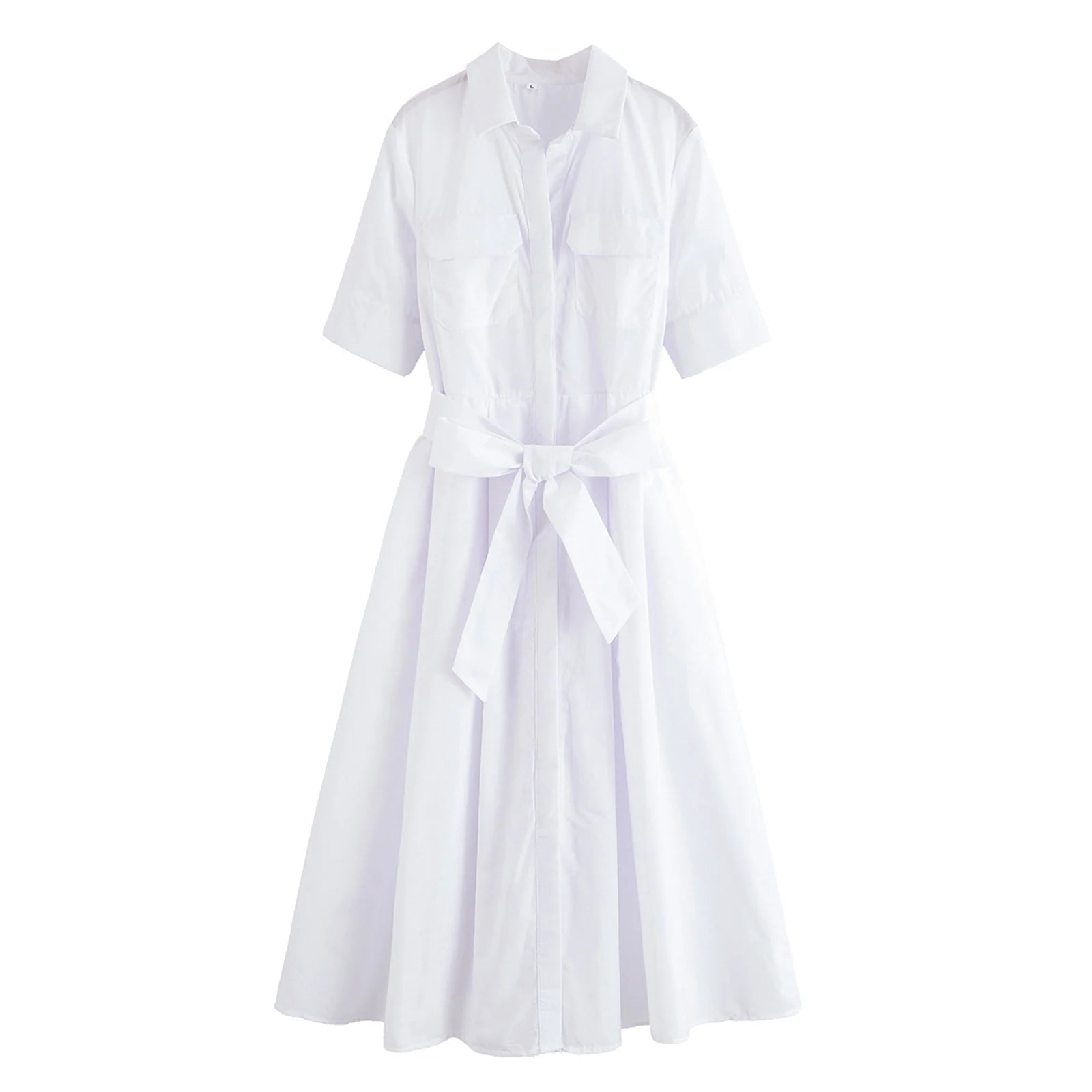 SOERA Ariane Belted Shirt Midi Dress - Dresses - Pink XS