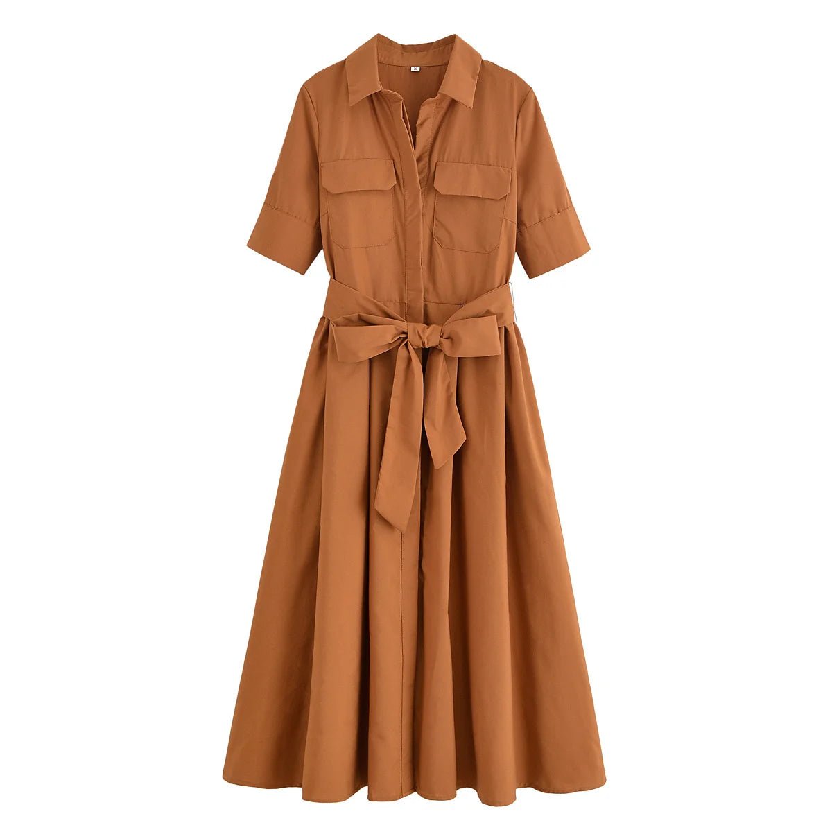 SOERA Ariane Belted Shirt Midi Dress - Dresses - Pink XS