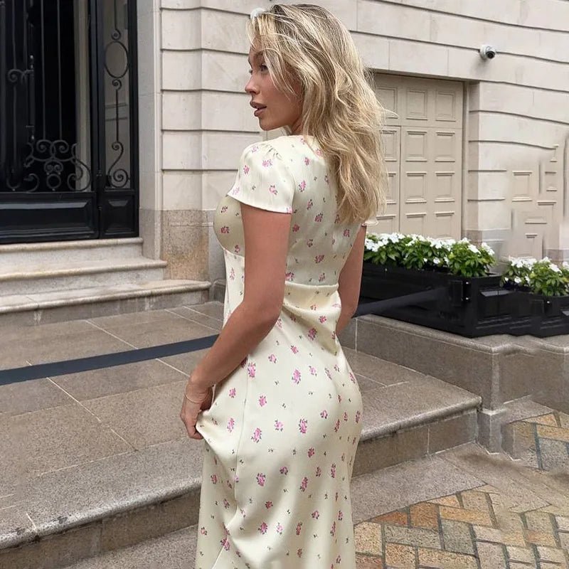 SOERA Jamila Printed Satin Midi Dress - Dresses - 1005009750979539-;pJ1771345061763449994 White Polka Dots S