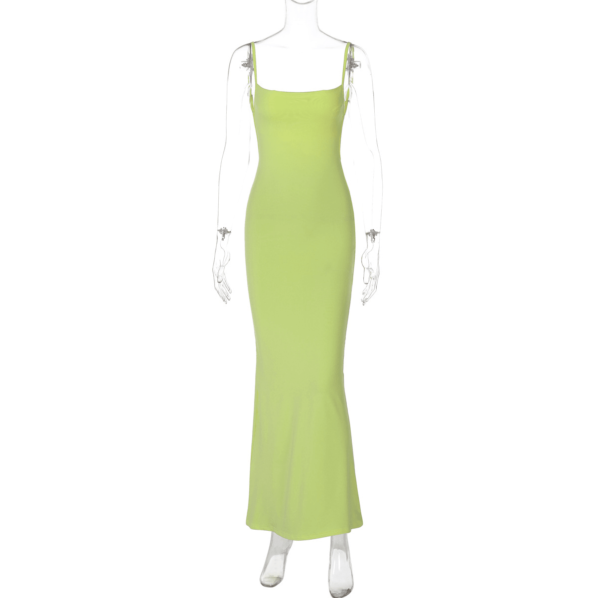 SOERA Janet V Neck Strap Maxi Dress - Dresses - Gray XS