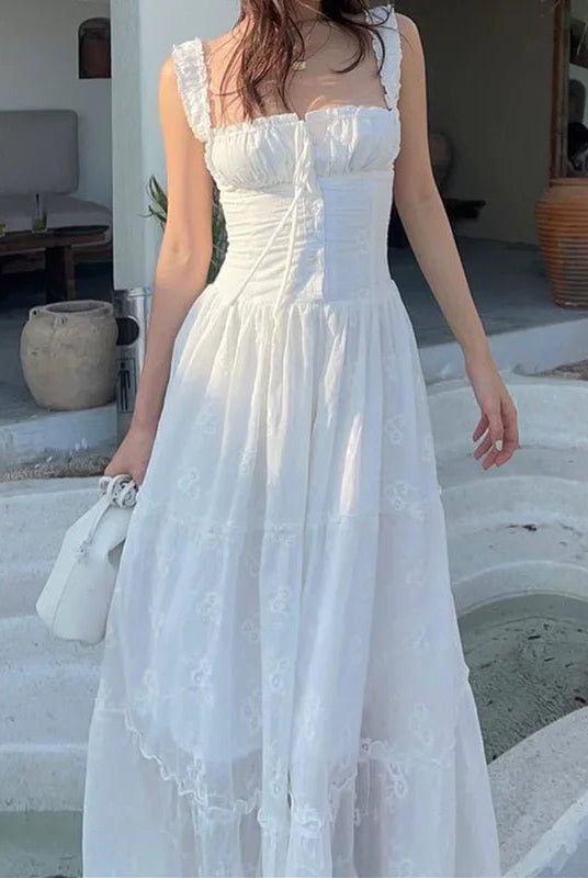 SOERA Karla Ruffle Trim Tiered Maxi Dress - Dresses - 1005007000872674-;fB1771494649314029980 S