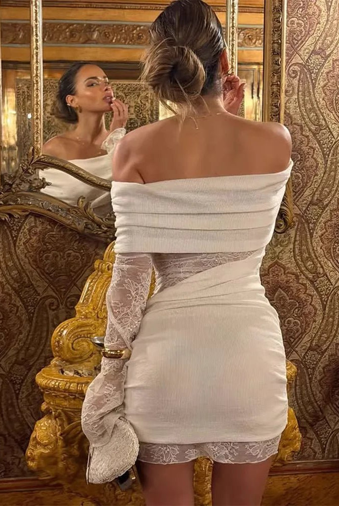 SOERA Keira Off - Shoulder Mini Dress - Dresses - 1005010776190875-;hx1771582047971525160 S