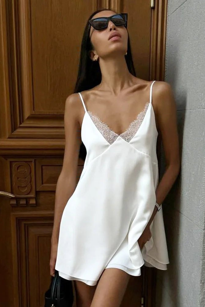 SOERA Kimberly Satin Mini Cami Dress - Dresses - 1005009724316795-;JM1771582048509337237 S