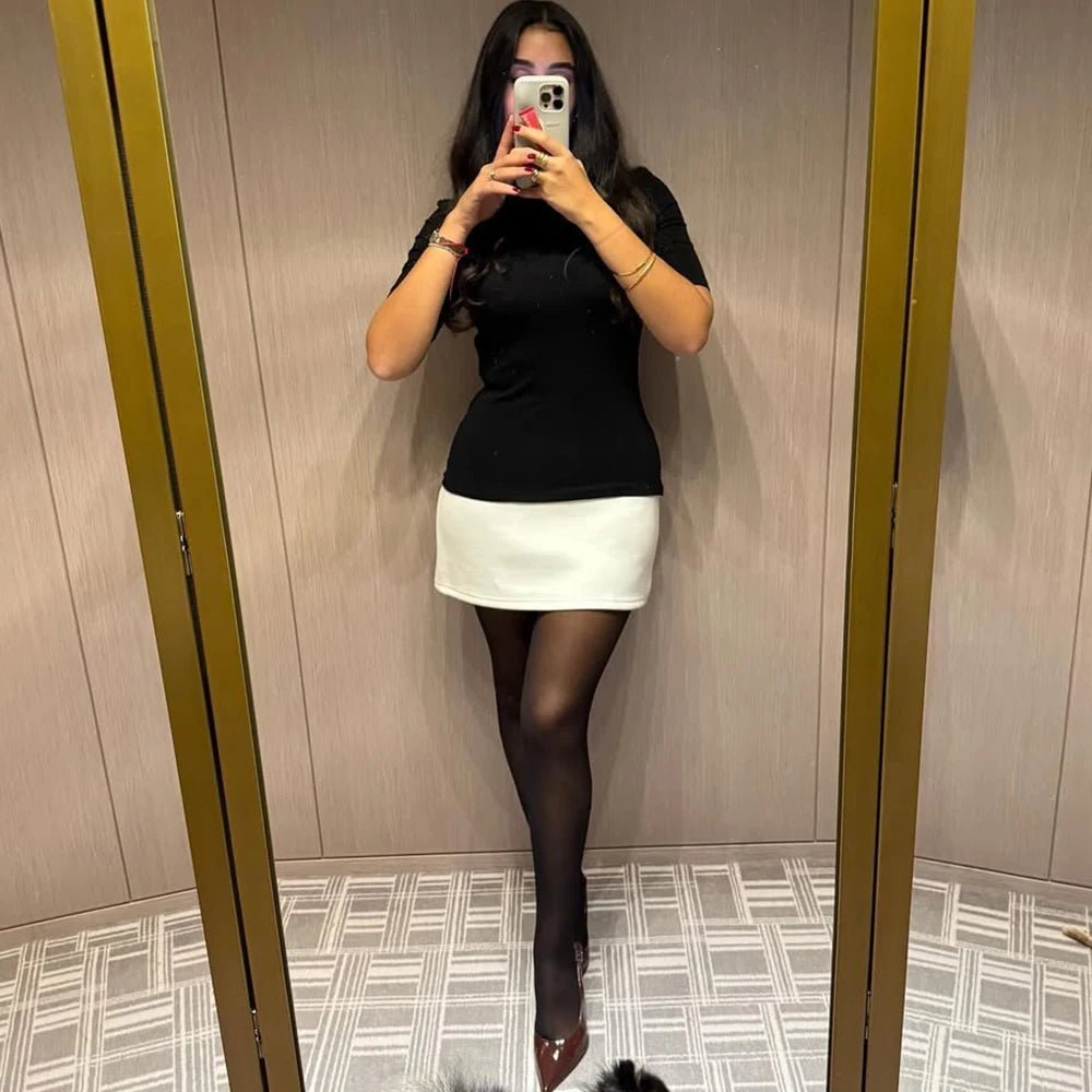 SOERA Lisbeth High Neck Mini Dress - Dresses - 1005008060121769-;vg1770053337093411504 S