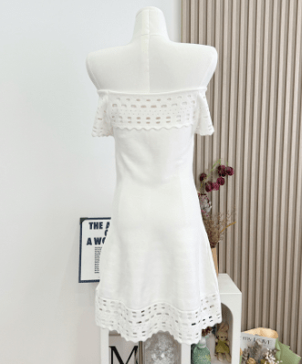 SOERA Morgan Off-Shoulder Crochet Mini Dress - Dresses - One size