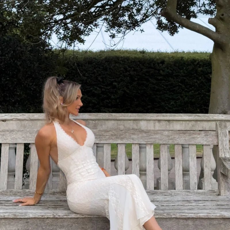 SOERA Sienna Halter Neck Lace Maxi Dress - Dresses - 1005009403579098-;oJ1775031591937527770 S