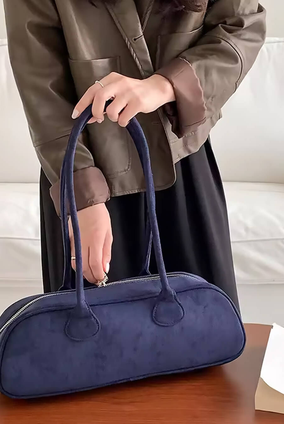 SOERA Aveline Vegan Suede Bag - Handbags - 3256807406638791-;FT1757549904958440094 Beige Regular