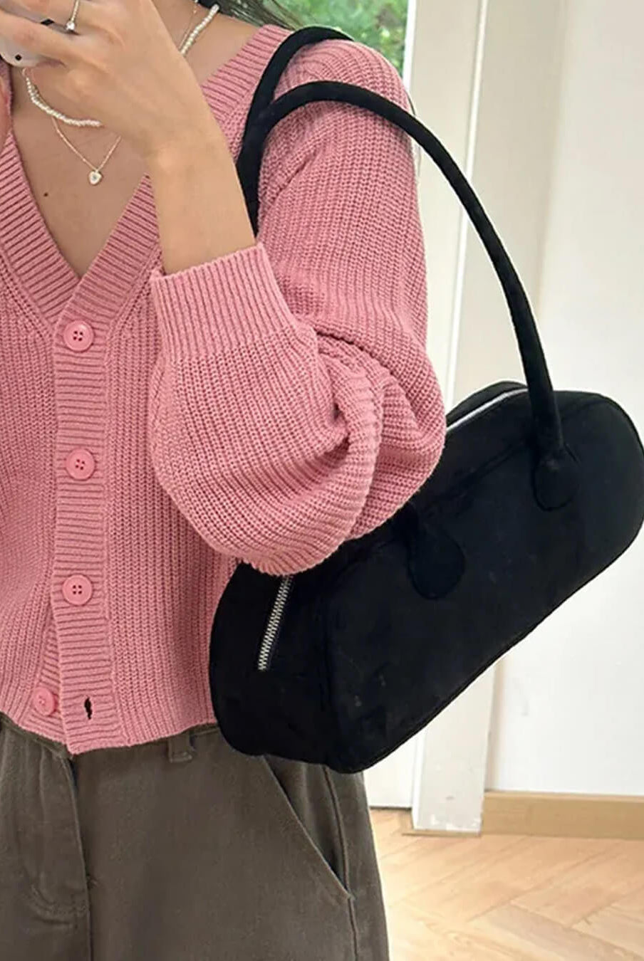 SOERA Aveline Vegan Suede Bag - Handbags - 3256807406638791-;FT1757549904958440094 Beige Regular