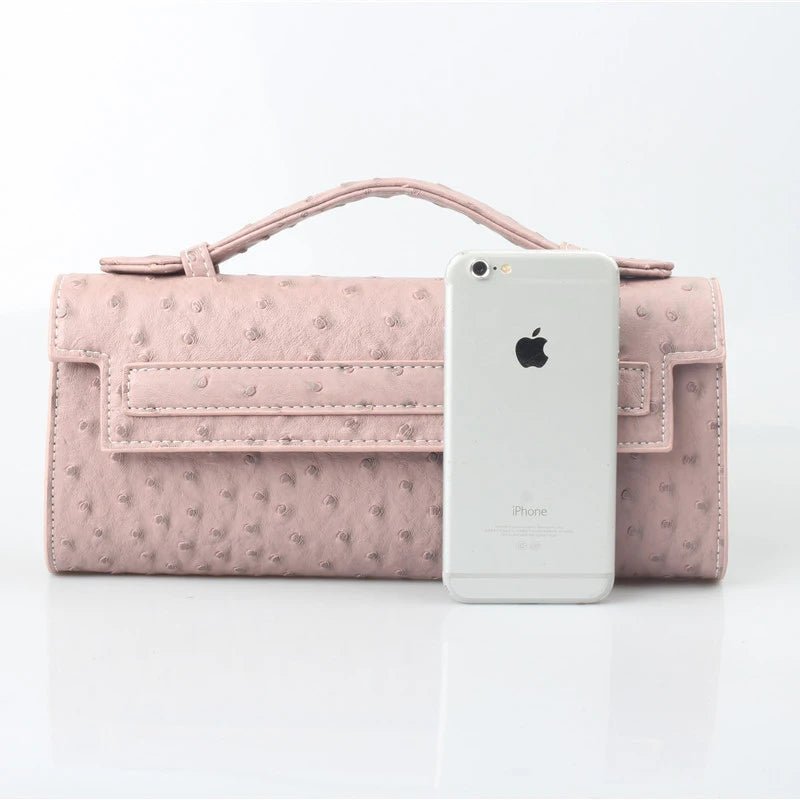 SOERA Bianca Embossed Clutch - Handbags - Pink
