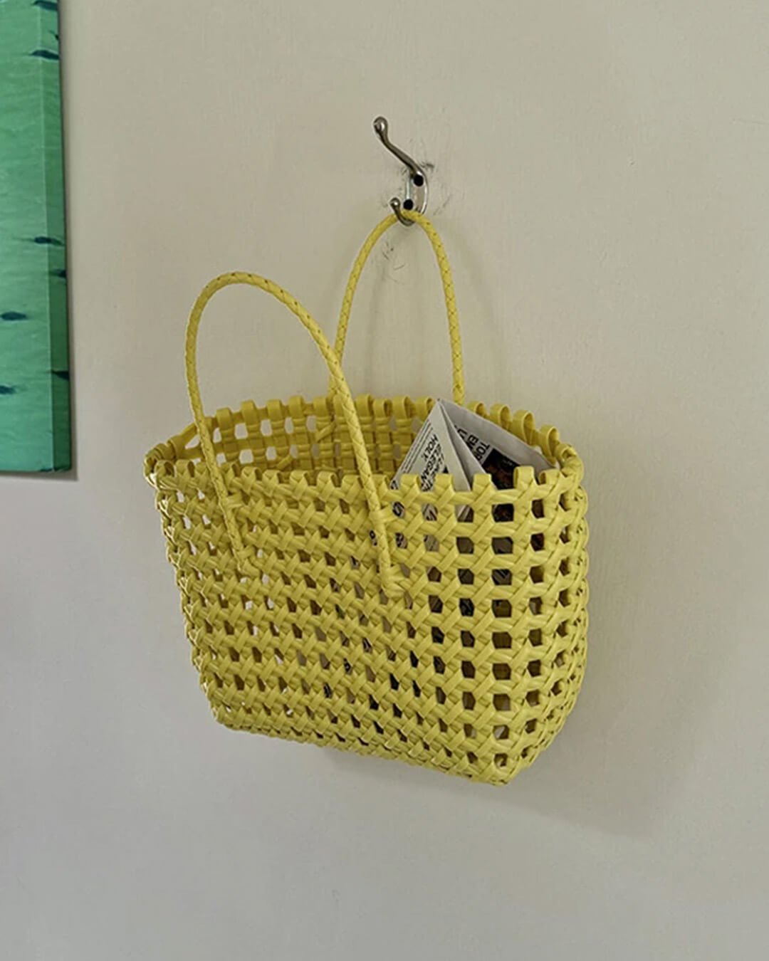 SOERA Cresta Open-Weave Tote Bag - Handbags - Yellow