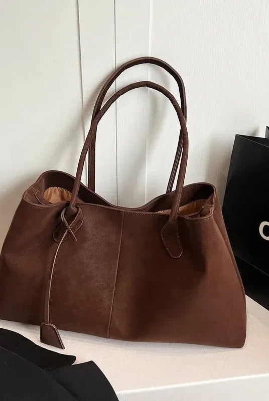 SOERA Joan Vegan Suede Bag - Handbags - 3256809459981451-;uL1757549907235693310 Khaki