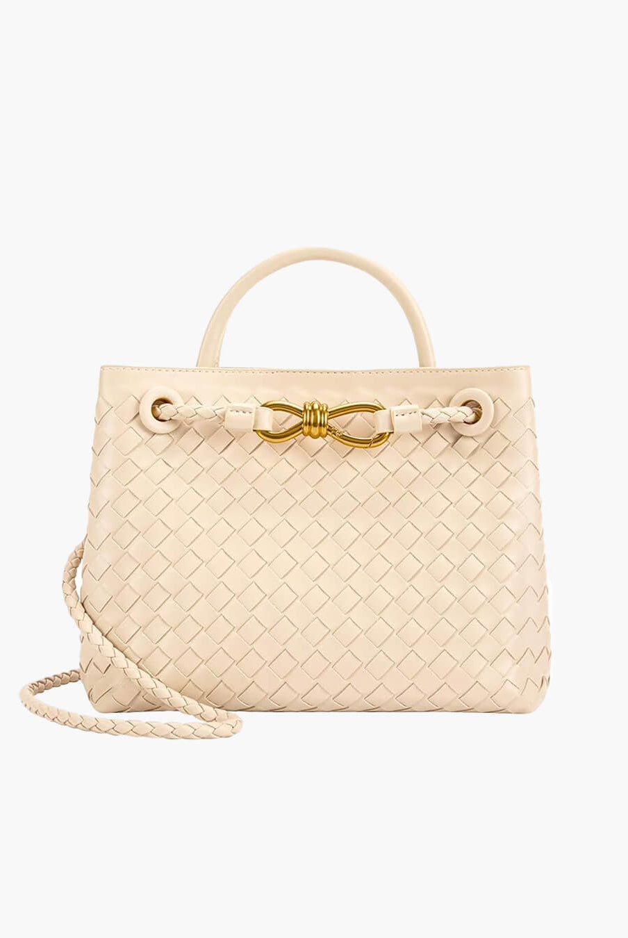 SOERA Lucia Woven Bag - Handbags - DBAD2-WK295006 Medium Creme