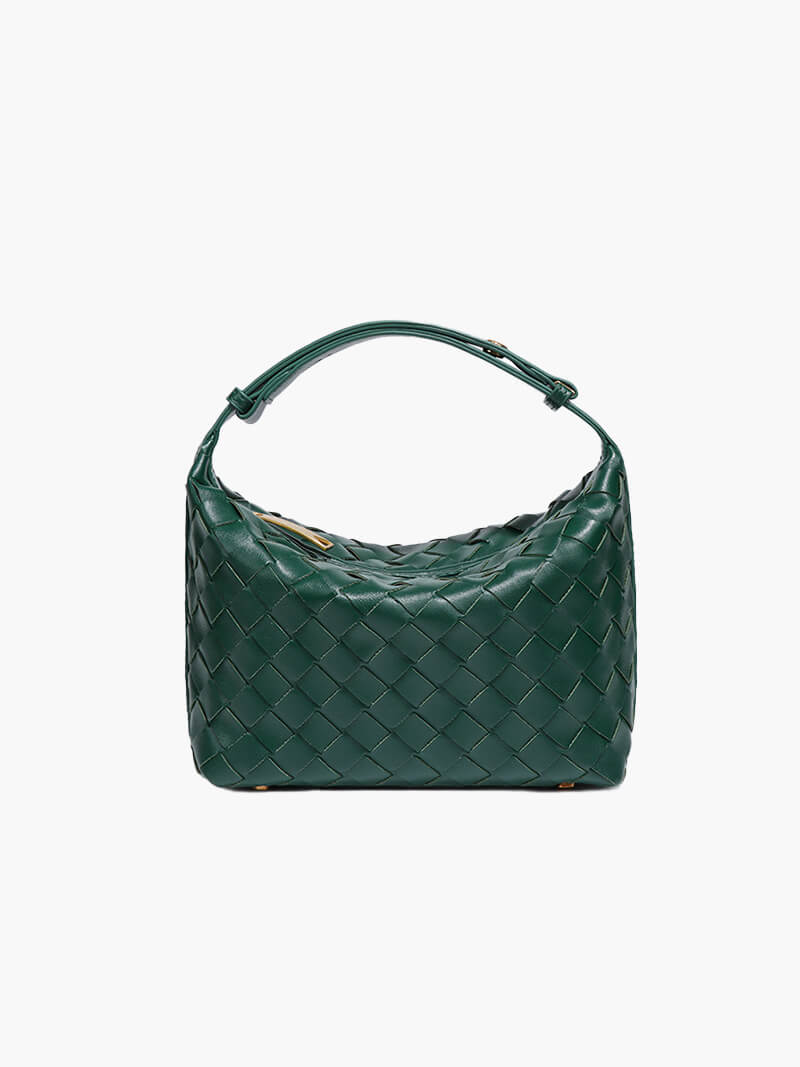 SOERA Mica Mini Woven Bag - Handbags - Soera-Mica-Mini-Woven-Bag-Emerald Darkgreen