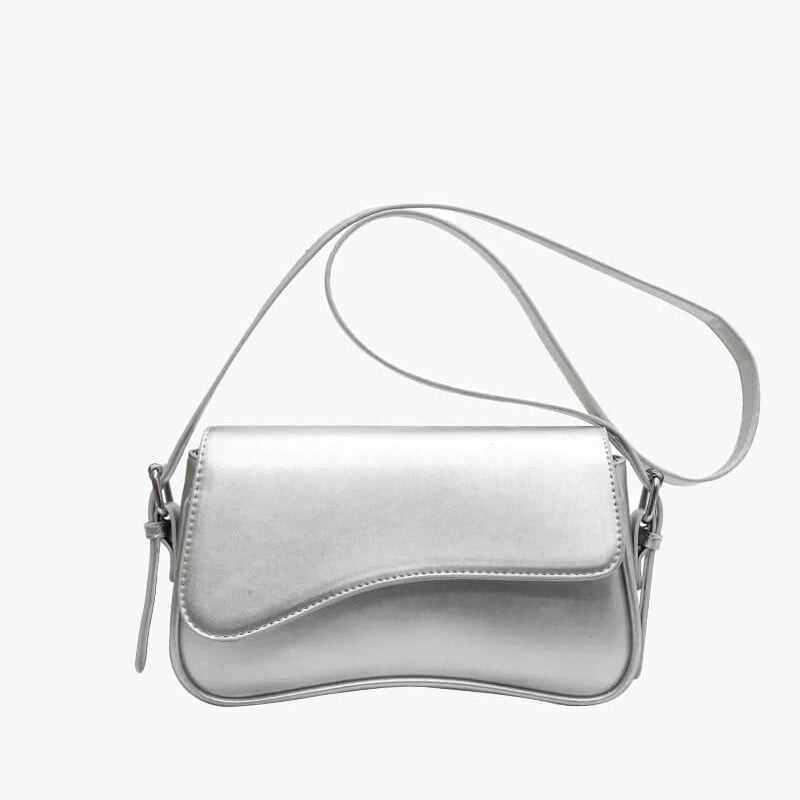 SOERA Mila Shoulder Saddle Bag - Handbags - Soera-Mila-Shoulder-Bag-Silver Silver Regular