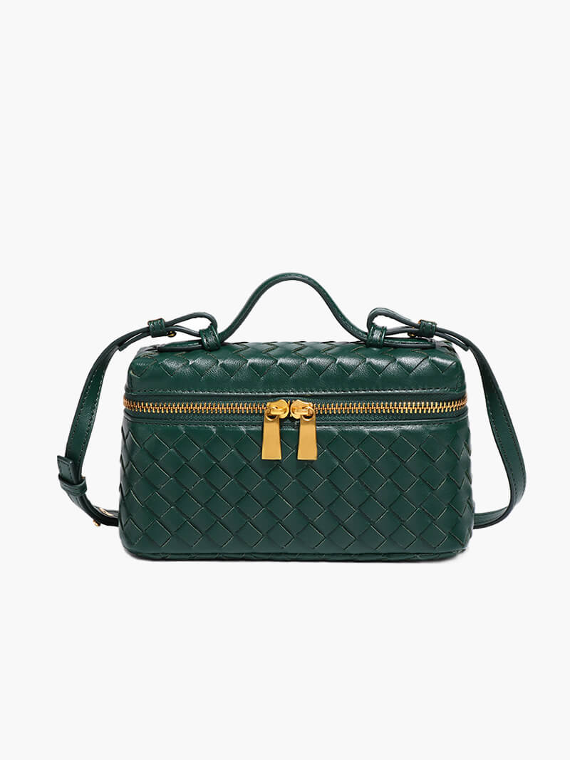 SOERA Tara Woven bag - Handbags - DBAD2-RE843004 Dark Green
